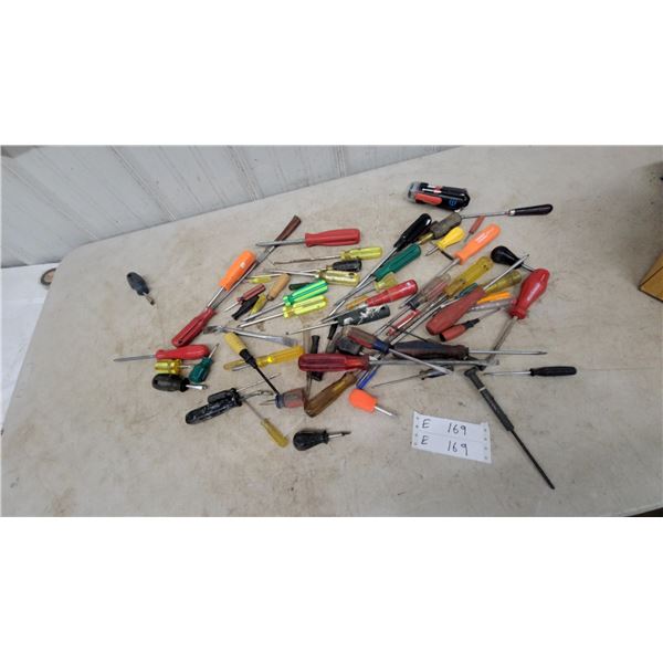 Assorted Screwdrivers and Bits, Including Mastercraft, Craftsman
