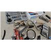 Image 6 : Assorted Hand Tools: Pliers, Wire Brush, Magnifying Glasses, Socket Sets, Torque Wrench