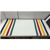Image 2 : Vintage Hudson's Bay Traditional Colours Throw, 100% Acrylic, Multi-Stripe with Fringe, Germany