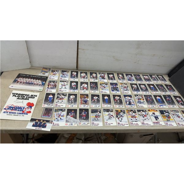 Vintage 1990s Winnipeg Jets Autographed Card Lot