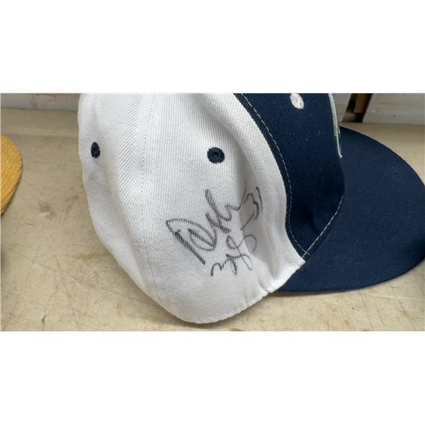 Winnipeg Jets Lot: Dustin Byfuglien Signed Hat, Men's XL Jersey Sweatshirt, 90s Throwback Hat and
