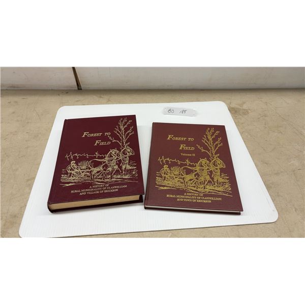 Vintage Erickson/Clanwilliam, Manitoba Hardcover Town History Books, Volumes 1 and 2