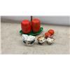 Image 8 : 35 Vintage Figural Salt and Pepper Shakers and Egg Cups