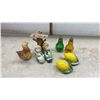 Image 9 : 35 Vintage Figural Salt and Pepper Shakers and Egg Cups