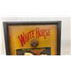 Image 2 : Vintage White Horse Whisky 3D Hand-Painted Wood Advertising Sign, 16” x 21”