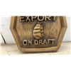 Image 4 : Vintage Molson Export Draft 3D Bar Advertising Sign, 19” x 21”