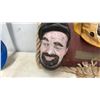 Image 6 : Vintage Enamelware Coffee Pots, Blue Enamel Spoon, and "Harry Toppem" Fisherman Wall Plaque