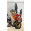 Image 4 : Folk Art Rooster, Hen, and Chicken Figurines, and Woman with Chickens and Eggs