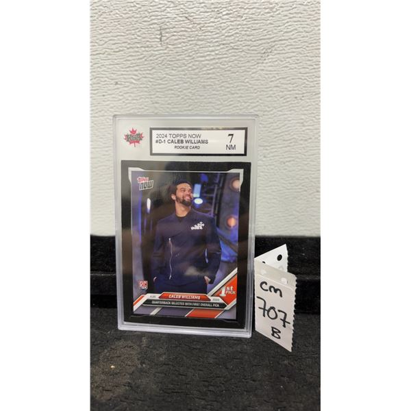 Graded Caleb Williams Rookie Football Card