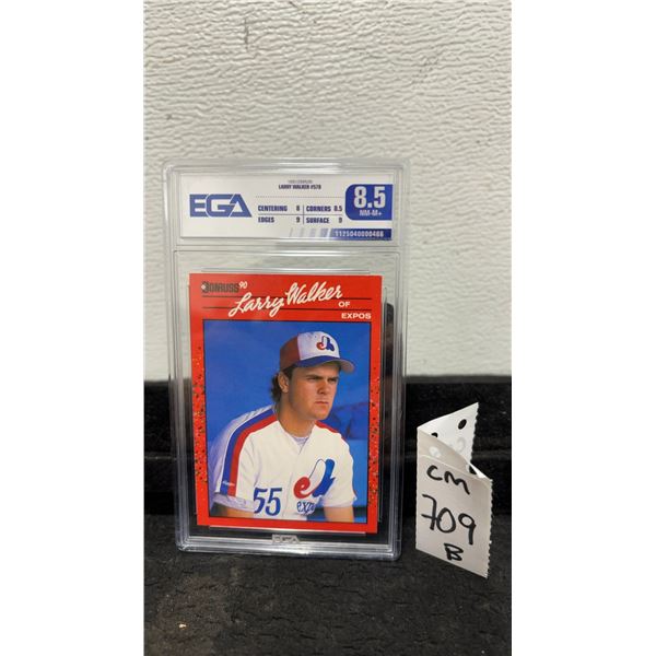 Graded Larry Walker Rookie Montreal Expos Card