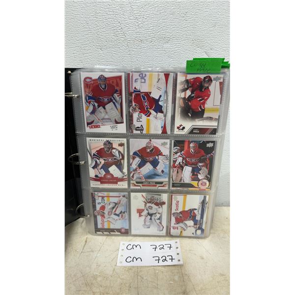 Hockey Stars Card Collection with Carey Price, Cale Makar, Cam Talbot, Cam Ward