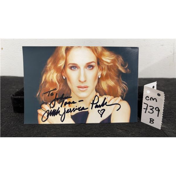 Signed Sarah Jessica Parker 4 × 6 Photo