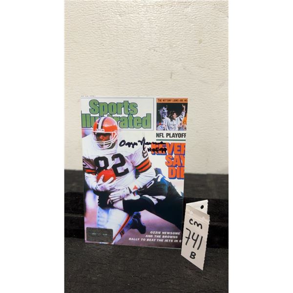 Signed Ozzie Newsome 4 × 6 Photo