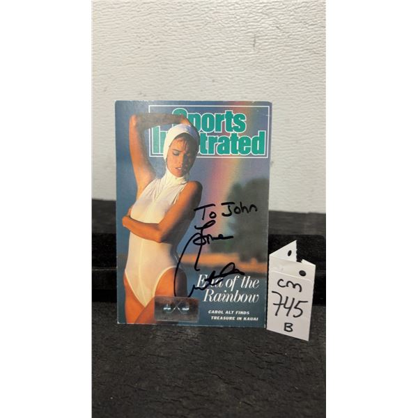Signed Carol Alt 4 × 6 Photo