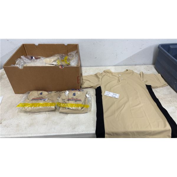 17 Mens Beige Baseball Jerseys Sz Small, New in Bags