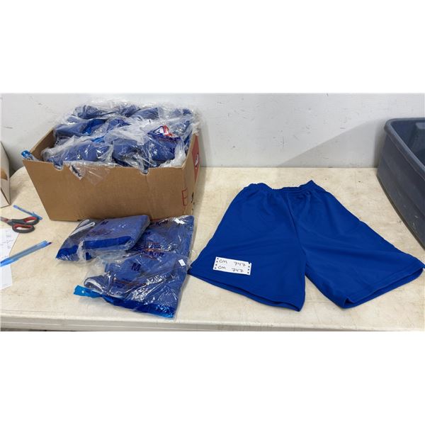 46 Pairs of Mens Blue Shorts Sz Medium, New in Bags