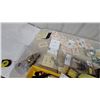 Image 6 : Electrical and Hardware Lot: Leviton, Power, and Toggler Switches, Outlets, Wire Nuts, and covers