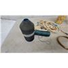 Image 6 : Knitting and Crochet Lot: Embroidery Hoops, Yarn, Thread, Knitting Needles, Crochet Hooks