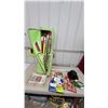Image 1 : Christmas Wrapping Paper Storage Bag, Holiday Ornaments, Cards