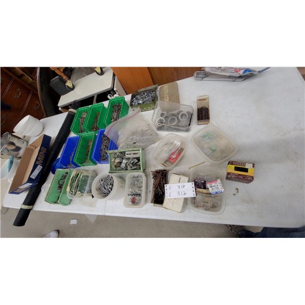 Assorted Nails, Screws, and Hardware, including MINI Box, Handy Pack