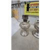 Image 5 : Four Silver-Plated Oil Lamps, Various Styles and Sizes