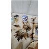 Image 4 : Maui Surfboard Plaque, 2 Furry Animal Figures, Fur and Leather Mat, and Dreamcatchers