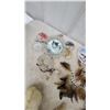 Image 5 : Maui Surfboard Plaque, 2 Furry Animal Figures, Fur and Leather Mat, and Dreamcatchers