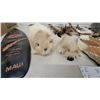 Image 6 : Maui Surfboard Plaque, 2 Furry Animal Figures, Fur and Leather Mat, and Dreamcatchers