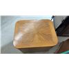 Image 5 : Wood End Table Nightstand with Starburst Veneer Top and Single Cabinet Door, 21 × 26 × 20”