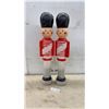 Image 1 : Two Blow Mold Toy Soldier Nutcracker Figures, 31” Tall