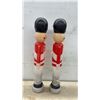 Image 3 : Two Blow Mold Toy Soldier Nutcracker Figures, 31” Tall