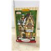 Image 2 : Three Lemax Caddington Village Tannenbaum Christmas Shoppe 2003 and Holiday Time Lighted Buildings