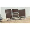 Image 7 : Brown Wicker-Style Folding Bistro Set with Square Table 24 × 24” and Two Chairs