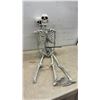 Image 5 : Halloween Blow Mold Ghost and Two Skeleton Props