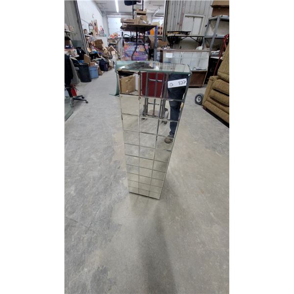Mirrored Pedestal Display Stand 40”×12”×12”