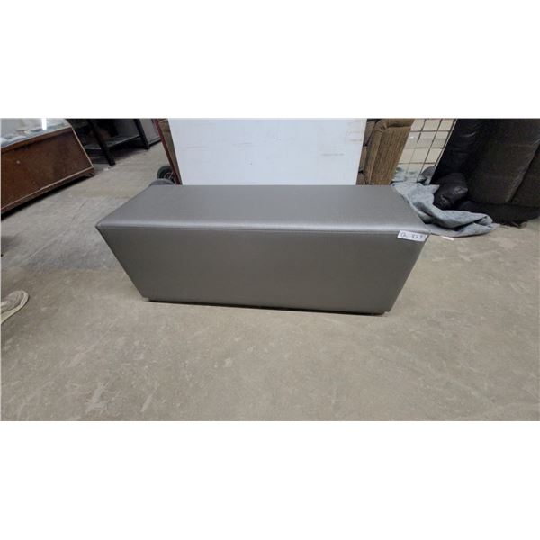 Gray Upholstered Bench 18”×46”×16”