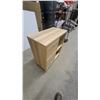 Image 6 : Light Wood Cabinet with Three Drawers and Two Shelves 36”×31”×16”