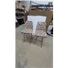 Image 1 : Pair of Mid-Century Modern Style Bar Stools with Polka Dot Upholstery, Swivel