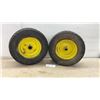 Image 1 : Pair of Carlisle 16 × 6.50-8 NHS Lawn Tractor Tires with Rims