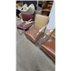 Image 3 : Vintage Chrome and Upholstered Armchairs with Wood Armrests