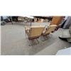 Image 6 : Vintage Chrome and Upholstered Armchairs with Wood Armrests