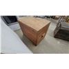 Image 4 : Wooden Storage Chest with Latch, Handles, and Chain Lid Support; 28”×36”×24”