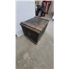 Image 3 : Vintage Wooden Trunk with "L.M. CANADA" Stenciling, and Metal Handles 22”×22”×31”