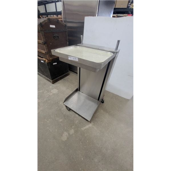 Stainless Steel Mobile Tray Dispenser, Commercial