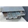 Image 10 : Three Multi-Drawer Parts Organizers With Assorted Screws, Bolts, Nuts, Washers, Anchors