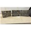 Image 1 : Three Multi-Drawer Parts Organizers With Assorted Screws, Bolts, Nuts, Washers, Anchors