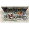 Image 2 : Three Multi-Drawer Parts Organizers With Assorted Screws, Bolts, Nuts, Washers, Anchors