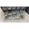 Image 8 : Three Multi-Drawer Parts Organizers With Assorted Screws, Bolts, Nuts, Washers, Anchors