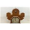 Image 3 : Waltham Clock Company Victorian Gingerbread Mantel Clock With Etched Glass Door, No Key