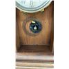 Image 5 : Waltham Clock Company Victorian Gingerbread Mantel Clock With Etched Glass Door, No Key